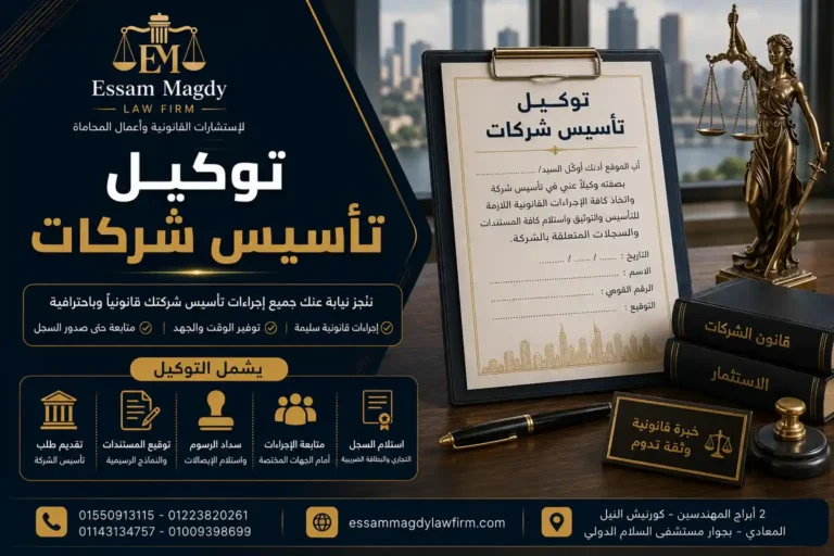 توكيل تأسيس شركات