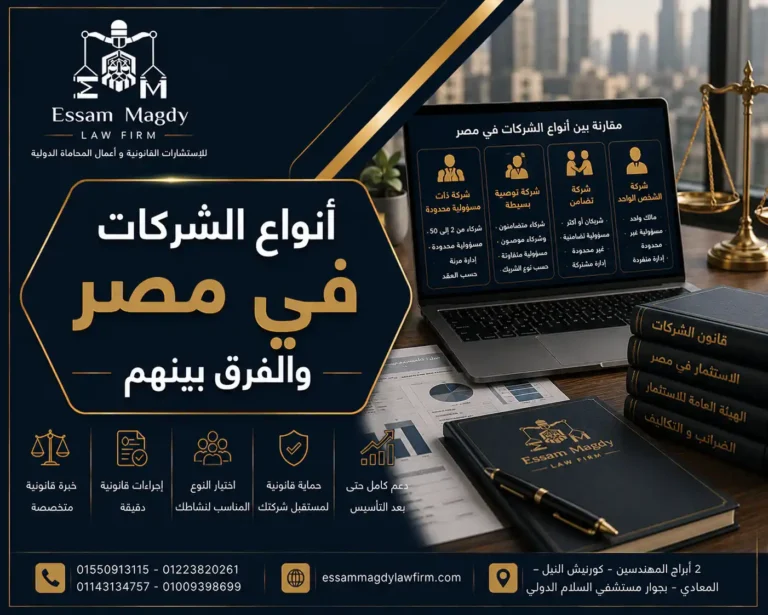 أنواع الشركات في مصر والفرق بينهم