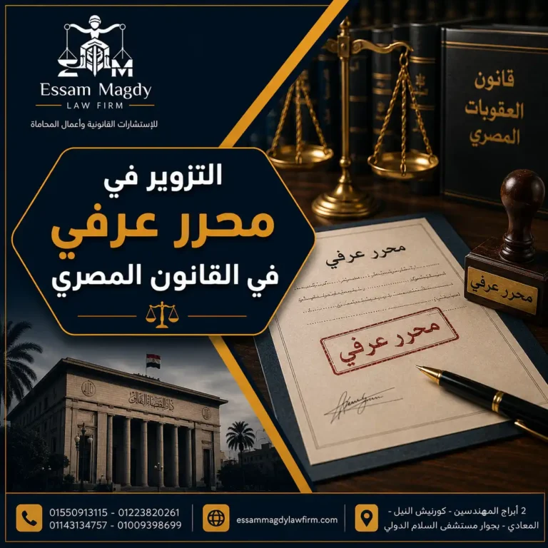 التزوير في محرر عرفي