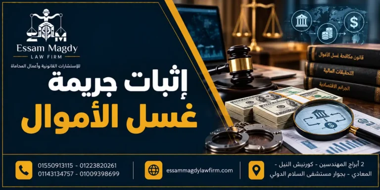 إثبات جريمة غسل الأموال