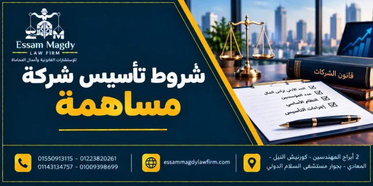 شروط تأسيس شركة مساهمة